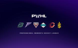 The 6 Professional Women’s Hockey League teams have new names and logos. (Photo via PWHL’s Facebook page.)